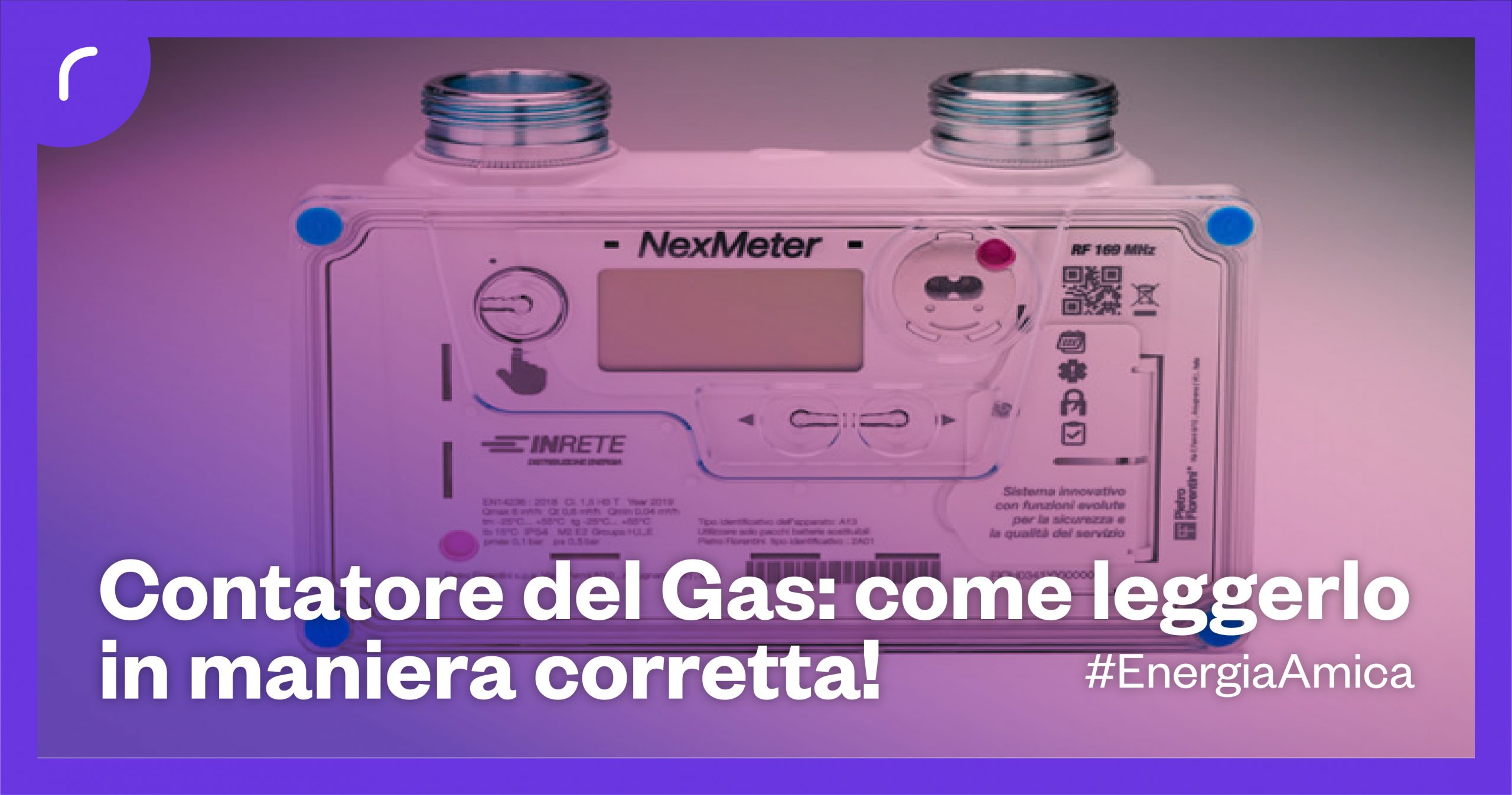 Cartello Adesivo "Contatore Del Gas" Viking Signs - 200x300 Mm - Vinile Autoadesivo